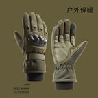 Military green anti-fall tactical gloves / One size fits all