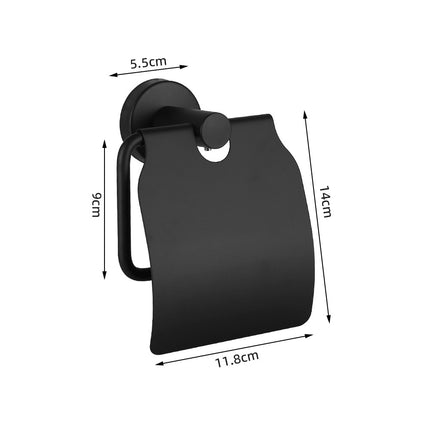 Stainless Steel Toilet Paper Towel Holder Mobile Phone Storage Rack Toilet Toilet Paper Box Public Punch-Free Roll Paper Towel Box
