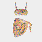 Yellow gauze skirt / Free size
