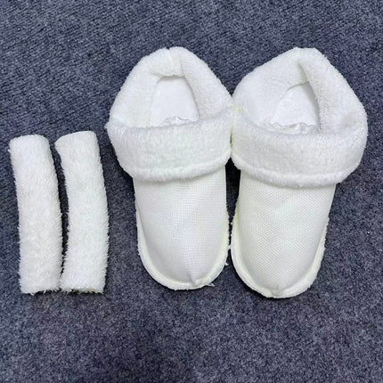 Cave Shoes Plush Liner Fits Cross Card Luo Winter and Winter Snow House Puffs with Velvet Cotton Shoe Cover