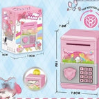 Berry melody pink piggy bank / 7.9*8*11.5cm