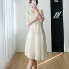 Off-white half-sleeve collar / All yards