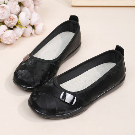 Shoes Women's 2025 Spring New Non-slip Soft Sole Women's Single Shoes Shallow Mouth Flat Slip-on Casual All-match Lazy Shoes