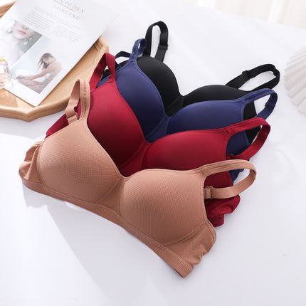 Factory in stock Non-rimless Bra Lightweight Breathable Comfortable Non-sponge Underwear Large Chest Small Bra Anti-sagging