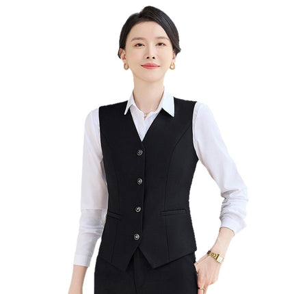 Professional Vest Suit Female Hotel Sales Office Waiter Formal Suit Vest Vest Property Teacher Work Clothes