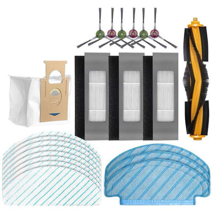 SuiTable for Ecovacs Sweeping RoboT Accessories T9 Side Brush FilTer Rag Roller Brush BrackeT DusT Box STrong Mop WaTer Tank