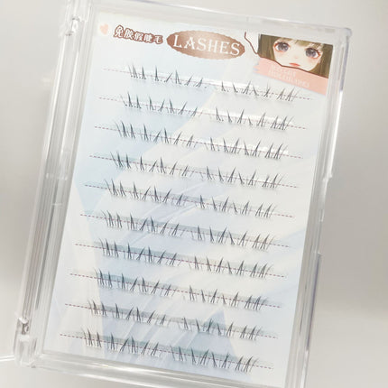 So Natural! Large-Capacity Sweet Girl Camellia Glue-Free False Eyelashes, Natural and Sweet Butterfly Eyelashes