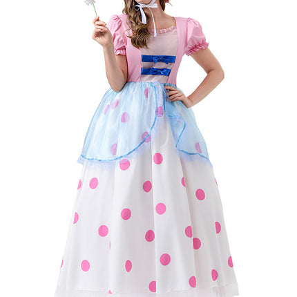 Toy Story Shepherdess Cosplay Costume Anime Character Shepherdess Long Dress Halloween Two-Dimensional Cosplay Costume