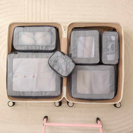 New Cross-Border Travel Storage Six-Piece Suitcase Clothing Storage Bag Business Trip Toiletries Storage Bag