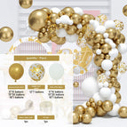 Platinum balloon chain set 004