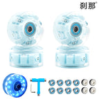 6 lights Snowflake Blue wheel (Blue bearing) 4 multi-function wrenches