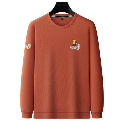 [Cture Beads] Tucano/Pecker 2024 Autumn and Winter Round Neck Embroidered Pattern Light Business Sweatshirt Light Luxury
