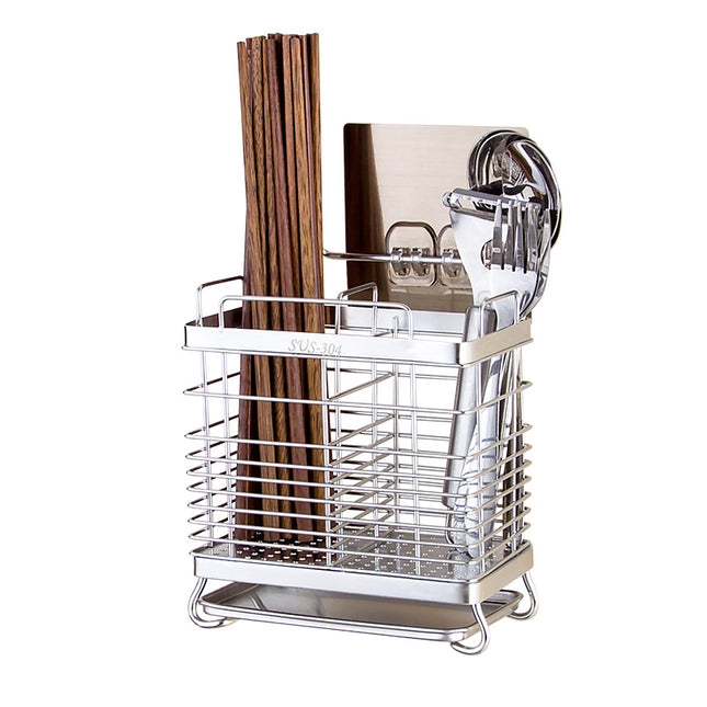 Multifunctional Chopsticks Cage Storage Rack Household Kitchen Wall Hanging Mildew-proof 304 Stainless Steel Chopsticks Holder Chopsticks Storage Rack