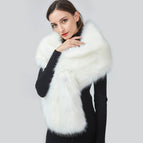 White fox fur / 28*160cm