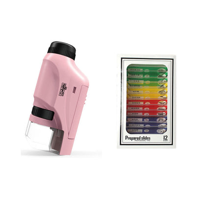 Children's portable microscope science experiment suit educational toys for primary school students junior high school boys and girls gifts