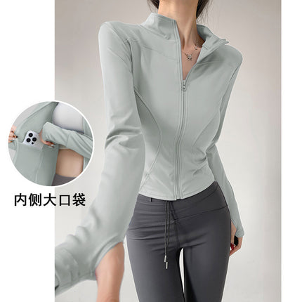 Yoga Clothing for Women 2026 New Style Jacket Quick-Drying Fitness Clothing Sports Running Suit Long-Sleeved Pilates Training Top