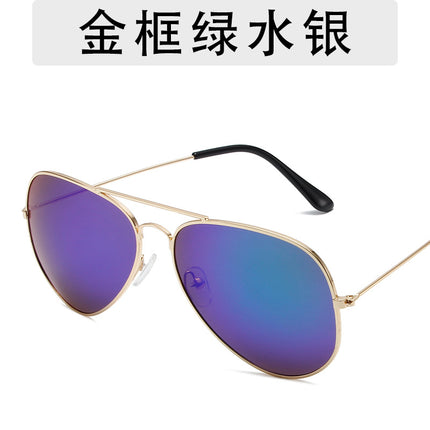 3025 fashion aviator goggles men and women personalized hip-hop all-match sunglasses 3026 colorful ocean sunglasses