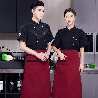 Chef's Clothes Long-sleeved Short-sleeved Hotel Work Clothes Men's and Women's Autumn and Winter Clothes Hotel Kitchen Kitchen Kitchen Catering Clothing Fixture Available