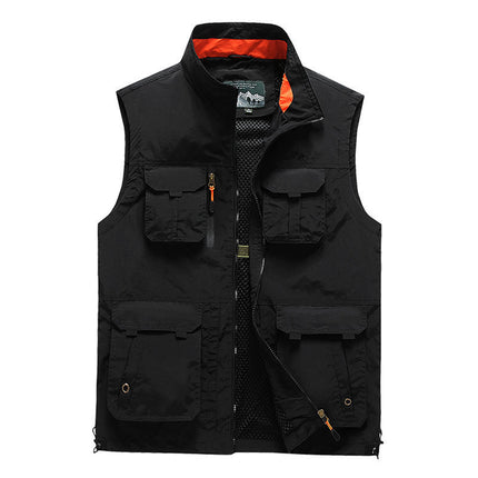 Volunteer Vest Custom Printed Logo Advertising Event Group Clothing Publicity Work Supermarket Employee Clothing Jacket Printing