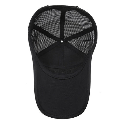 Summer new outdoor extended eaves quick-drying baseball cap men's and women's sunshade sunscreen cap breathable net cap casual cap