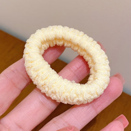 High-End Black Ponytail Hair Rope, Durable Large Intestine Hair Tie, Small Intestine Headband, Scalp Band, Headband, Women's Hair Accessories, Leather Case