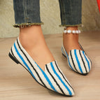 Blue and white stripes / 36