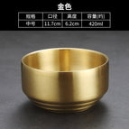12cm Korean-style bowl (golden without cover)
