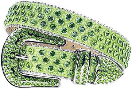 Women's Belt with Rhinestone Inlay Decoration, Versatile for Jeans, Bbsimon Belt Manufacturer Wholesale, Personalized and Trendy