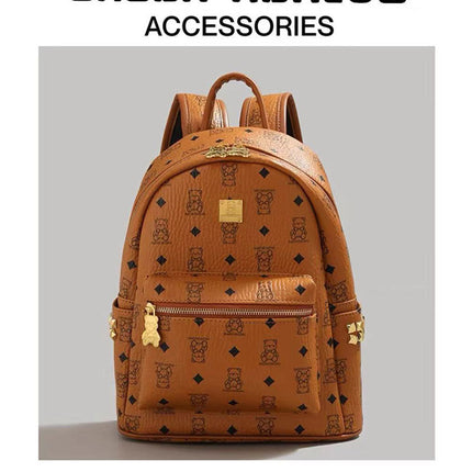 [2025 New Model] Cute Bear Backpack for Women, Large Capacity Commuter Bag, Student Backpack, Trendy Bag