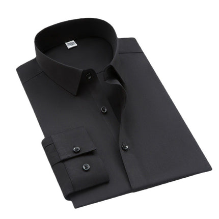 New Bamboo Fiber Men's Shirts, Men's Long-Sleeved Shirts, Business Work Clothes, No-Iron Women's Short-Sleeved Shirts, Women's Professional Shirts