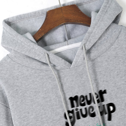 Fashion Joker Hoodie College Style Alphabet Print