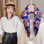 26-Blue Bottom Rose (Diamond Scarf)