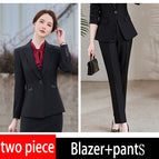 Black blazer+pants / S