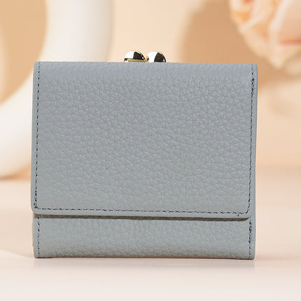 Cross-border Japanese Genuine Leather Girl's Wallet Coin Bag rfid Anti-theft Brush Japanese Hot Sale Multi-function Women's Coin Purse