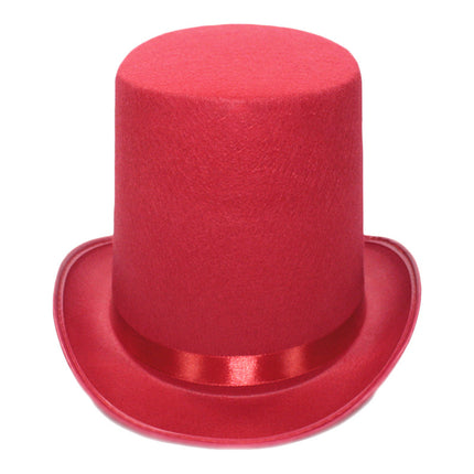 British Retro Gentleman Hat Black High Top Jazz Hat Stage Magic Hat Kidsren's Performance Hat Fashion High Top Hat