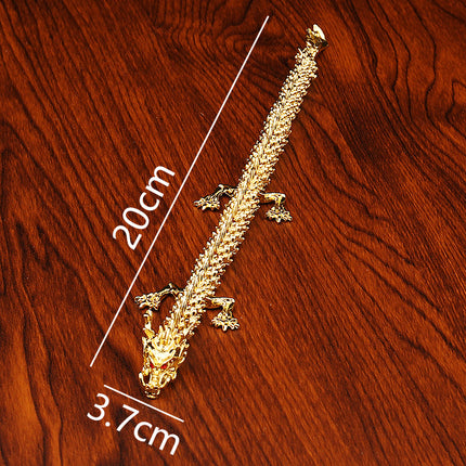 Alloy 3D Three-dimensional Activity Dragon Home Office Desktop Antique Dragon Jewelry Chinese Dragon Handle Metal Crafts
