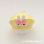 Rabbit logo beret-yellow / 3-48 months