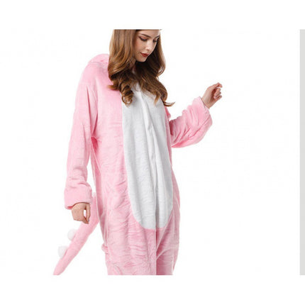 Autumn and Winter Flannel Dragon Training Cartoon Cheshire Cat Dinosaur Siaman Pajamas for Men and Women Tianma Home Clothes Clown Husky