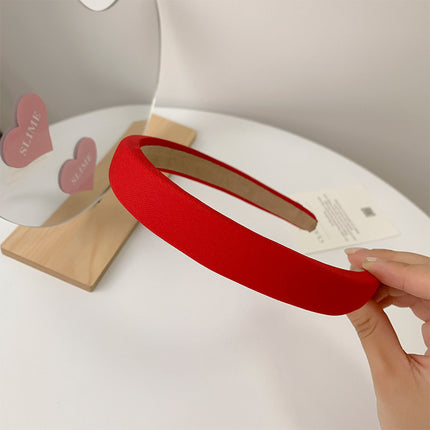 Trendy Candy-Colored Headbands Dopamine Sweet Headbands Face Washing Hair Bands Women Solid Color Fresh Style Wholesale