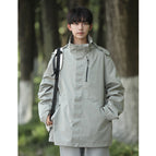 Men's two-piece set-silver green / S