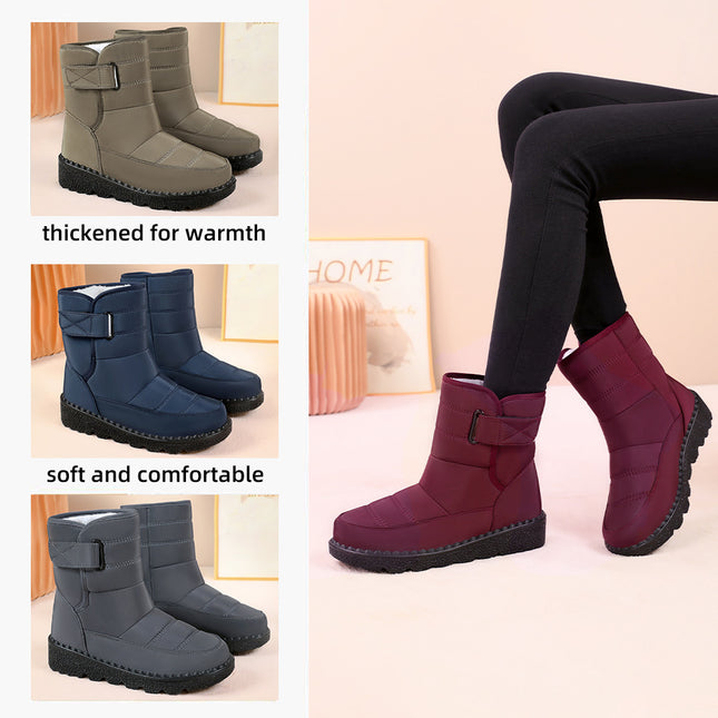 Women's Cotton Boots Cross-Border Dropshipping Snow Boots Polyurethane Boots Women's Large Size High-Top Boots Plus Velvet Thickened Cotton Boots