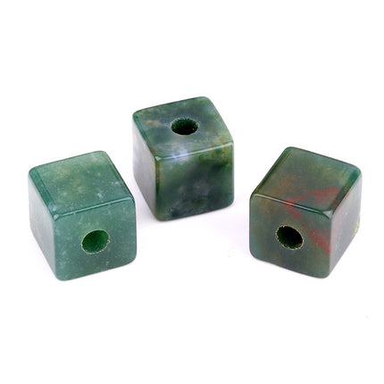 Amethyst Agate Semi-Precious Stone 16mm Hole Diameter 5mm Square Large Hole Loose Beads DIY Jewelry Accessories Wholesale