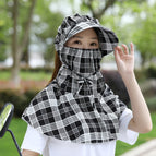 Black and White Square-Sun Hat / Free size