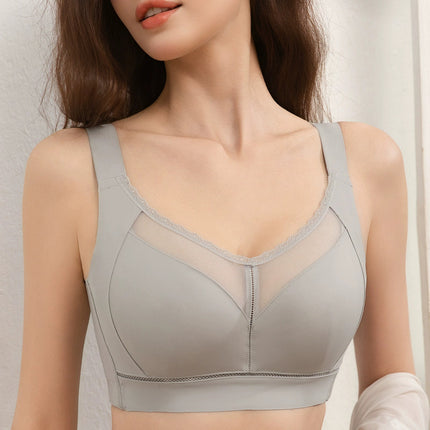 Seamless Liquid Foundation Bra for Large Busts, Slimming, Lightweight, Breathable, Gathering, Anti-Expansion, Adjustable Side Breast Support Bra