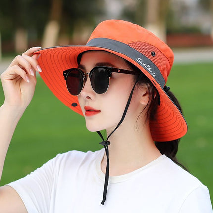Hat Women's Summer Sun Hat Women's Sunscreen Hat Foldable Early Spring Breathable Sunshade Outdoor Mountaineering Leisure Fisherman Hat