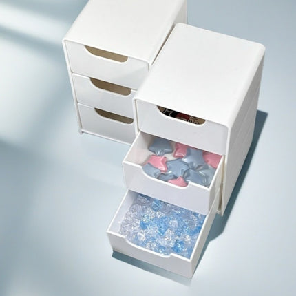 Mini Desktop Small Office Furniture Office Organizing Handy Gadget Jewelry Lipstick Large Capacity Cosmetic Storage Box
