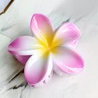 8cm pink and purple plumeria gripper