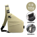 left shoulder-khakis