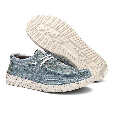 Sneakers 2023 cross-border plus size Bohemian men's casual shoes canvas loafers lightweight cloth shoes fisherman shoes