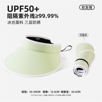 Women's Summer Trendy Korean Fashion Versatile Face-Slimming Visor Hat for Outdoor Commuting, Cycling, Sun Protection, and Sunshade